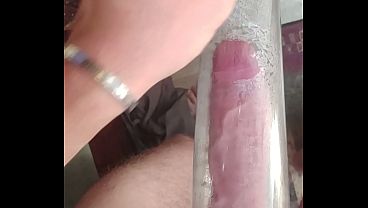 Clamped thick veiny cock