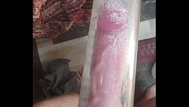 Clamped thick veiny cock