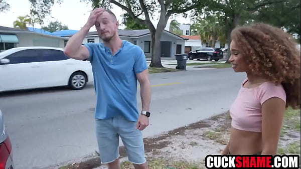Cuckold husband shares ebony wife not to pay for her car accident