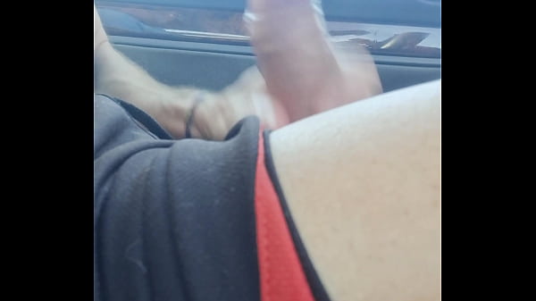 Download Video - Hot Guy masturbating his cock while driving&comma; moaning a lot and cumming