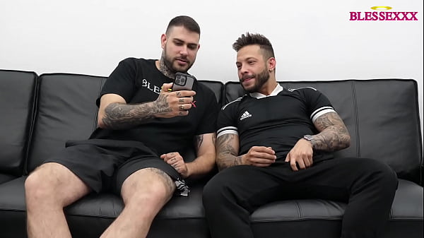 Download Video - My straight friend catches me masturbating and joins in