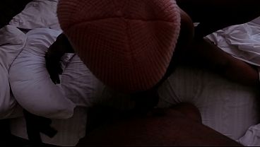 Big Ass Babe Swallows My Dick Deep in Her Juicy Cheeks