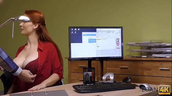LOAN4K. Incredible redhead gladly sucks and rides dick to get money