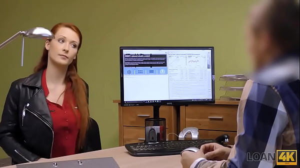 LOAN4K. Incredible redhead gladly sucks and rides dick to get money