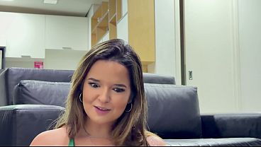 He didn't let the girl put on makeup and shoved his cock down her throat so she would suck it all.