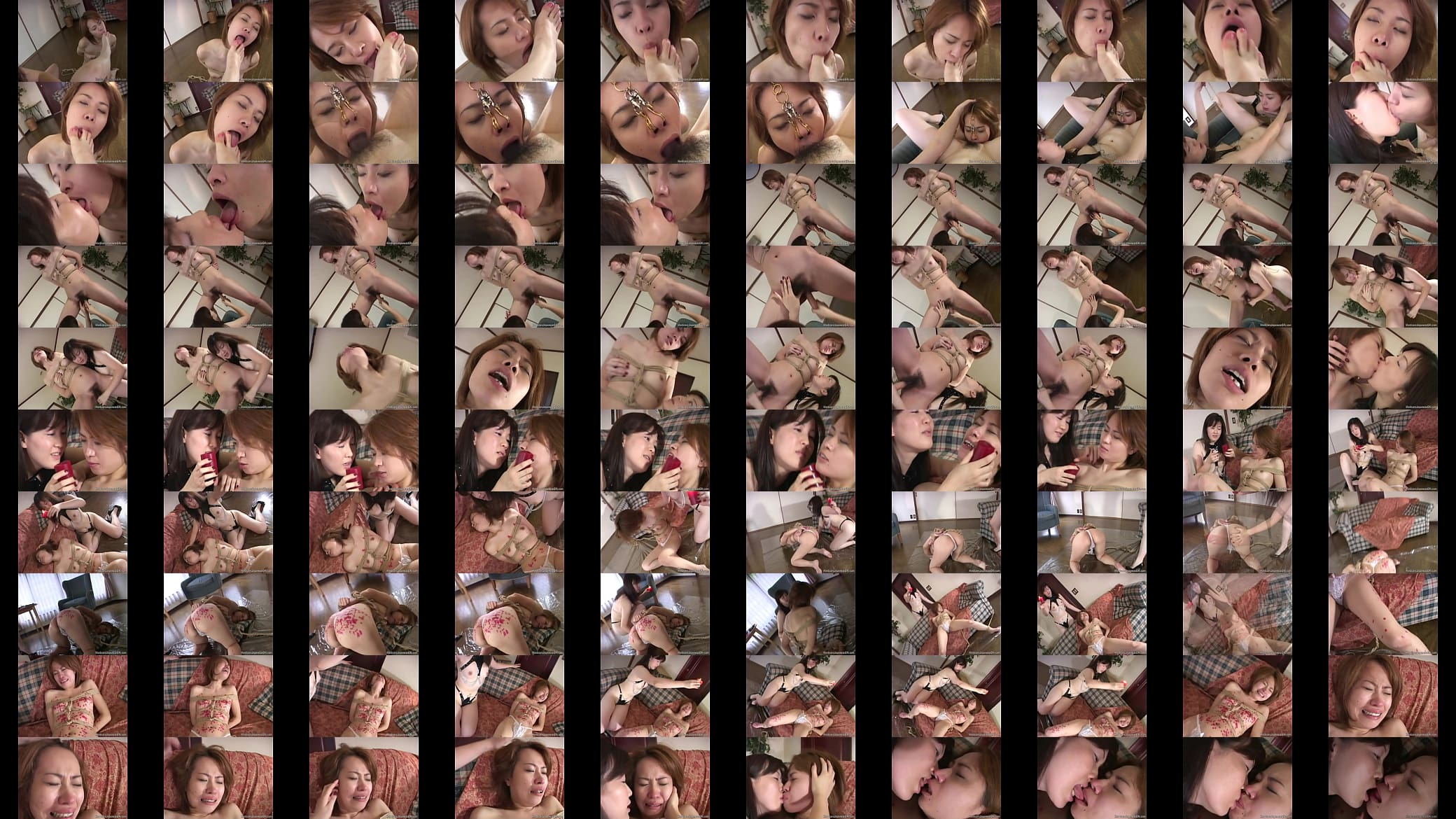 Japanese Lesbian Babes Fetish kissing 预览图