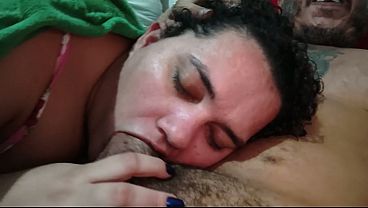 She love to gag in my dick. She swallow deeper and wet mouth. Her mouth is a wet pussy