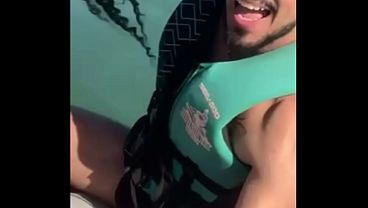 A delicious young Brazilian girl gets lost in the cuckold's clutches and ends up having sex with the jet ski instructor at sea.