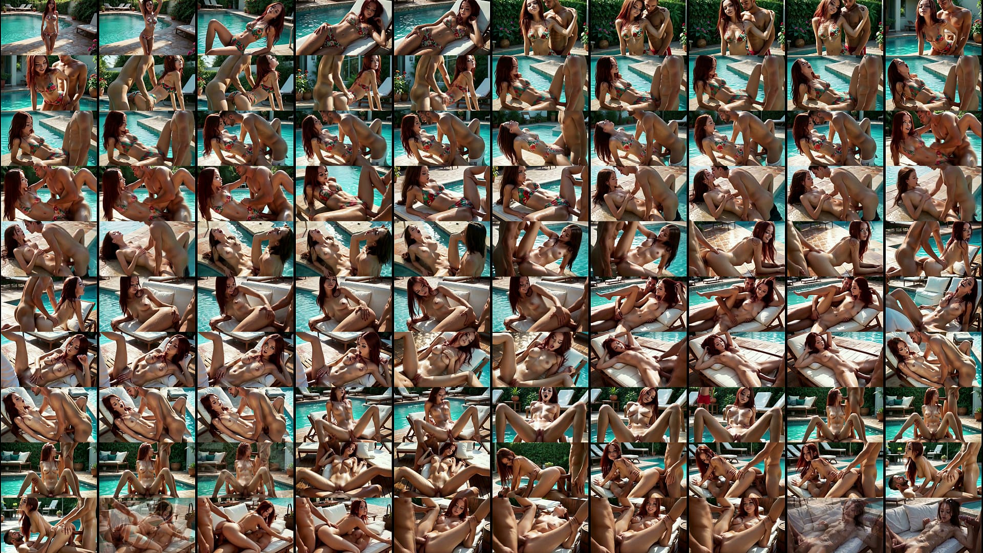 Ai generated Annabell at the pool 预览图