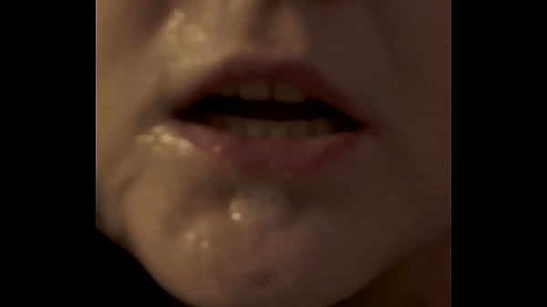 SH Blowjob, super close-up, cum in mouth