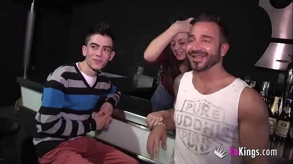 A lesbian babe, a Gay dude and Jordi Enp have a threesome together