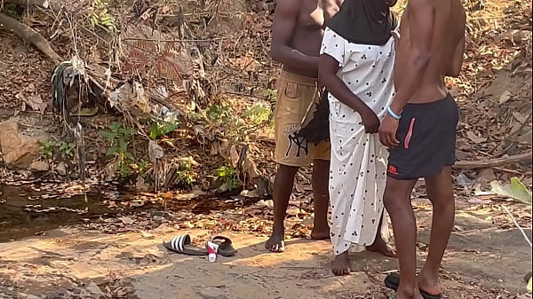 Outside fucking this shy village girl