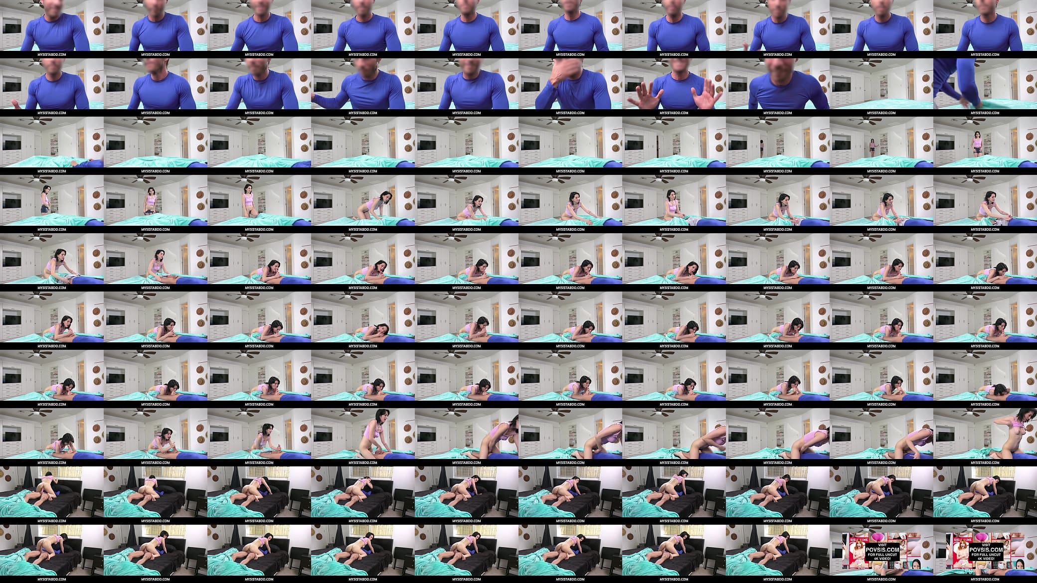 StepSister Caught Fucking StepBrother While He Was On Cam- Riley Jean 预览图