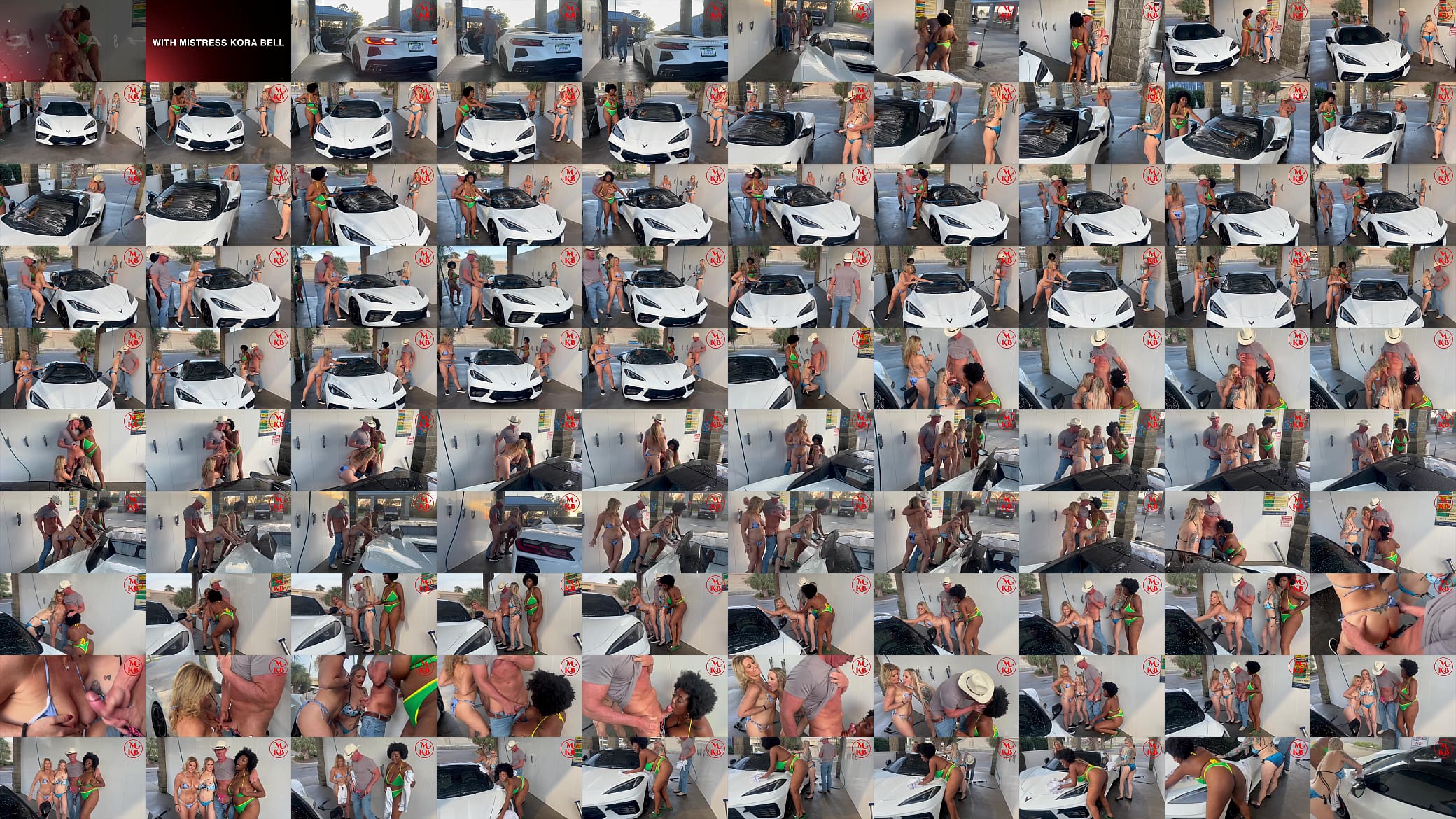 Blowjobs &amp; Fucking at the Carwash with Kora Bell, Angel Minx &amp; Duchess Coco 预览图