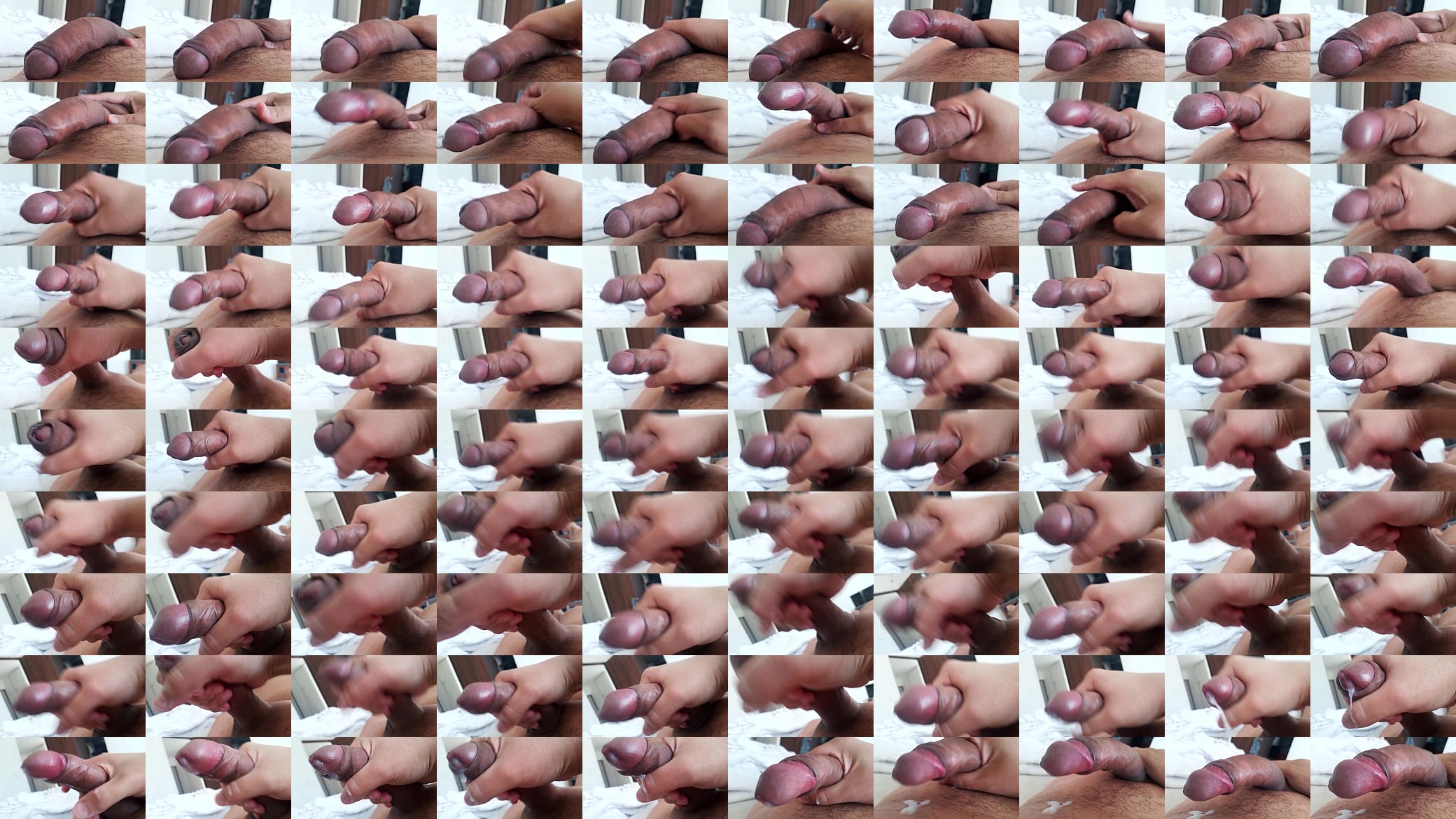 Jacking off my uncircumcised cock, cumming, closeup. October 20, 2024. 预览图