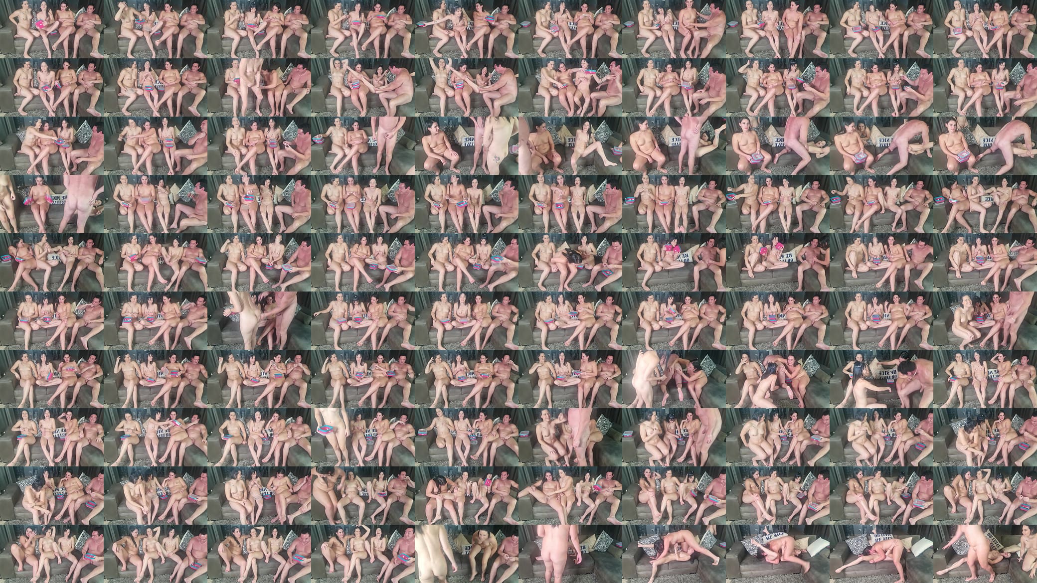 Having a fun sex foursome game with 2 different sluts and 1 lucky cock | who does what sex action with each other 预览图