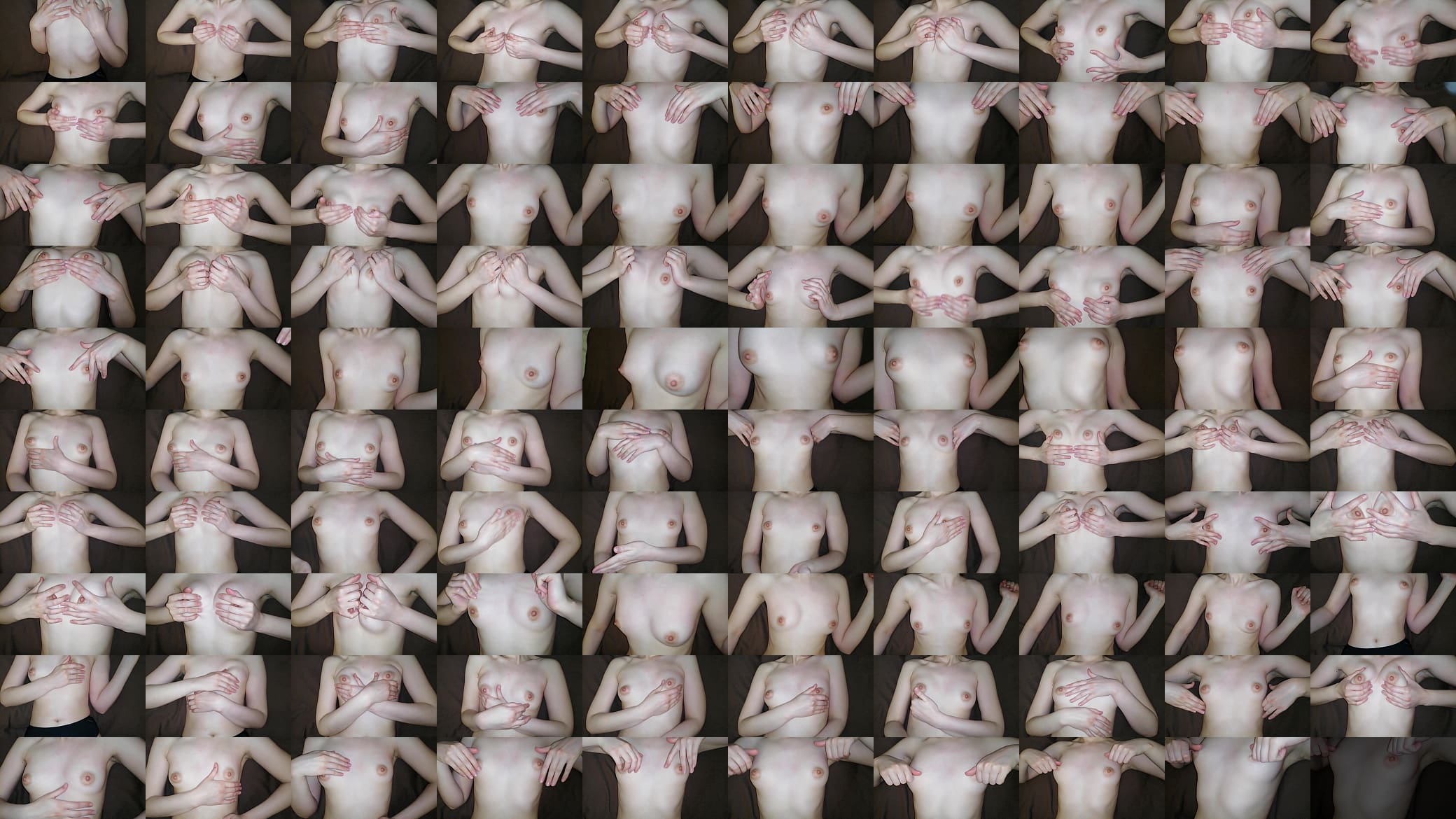 classmate with big natural tits shows off to the camera and shakes them, homemade 预览图