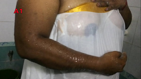 My step Aunt Bathing