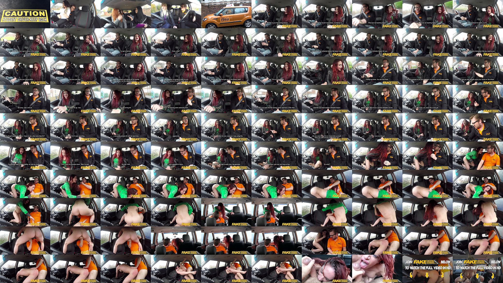 Fake Driving School Crazy hot redhead fucks car gearstick after lesson 预览图