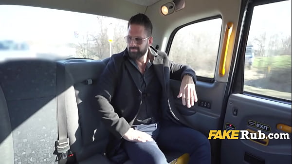 Redhead Cabbie Smothers Guy With Her Huge Tits