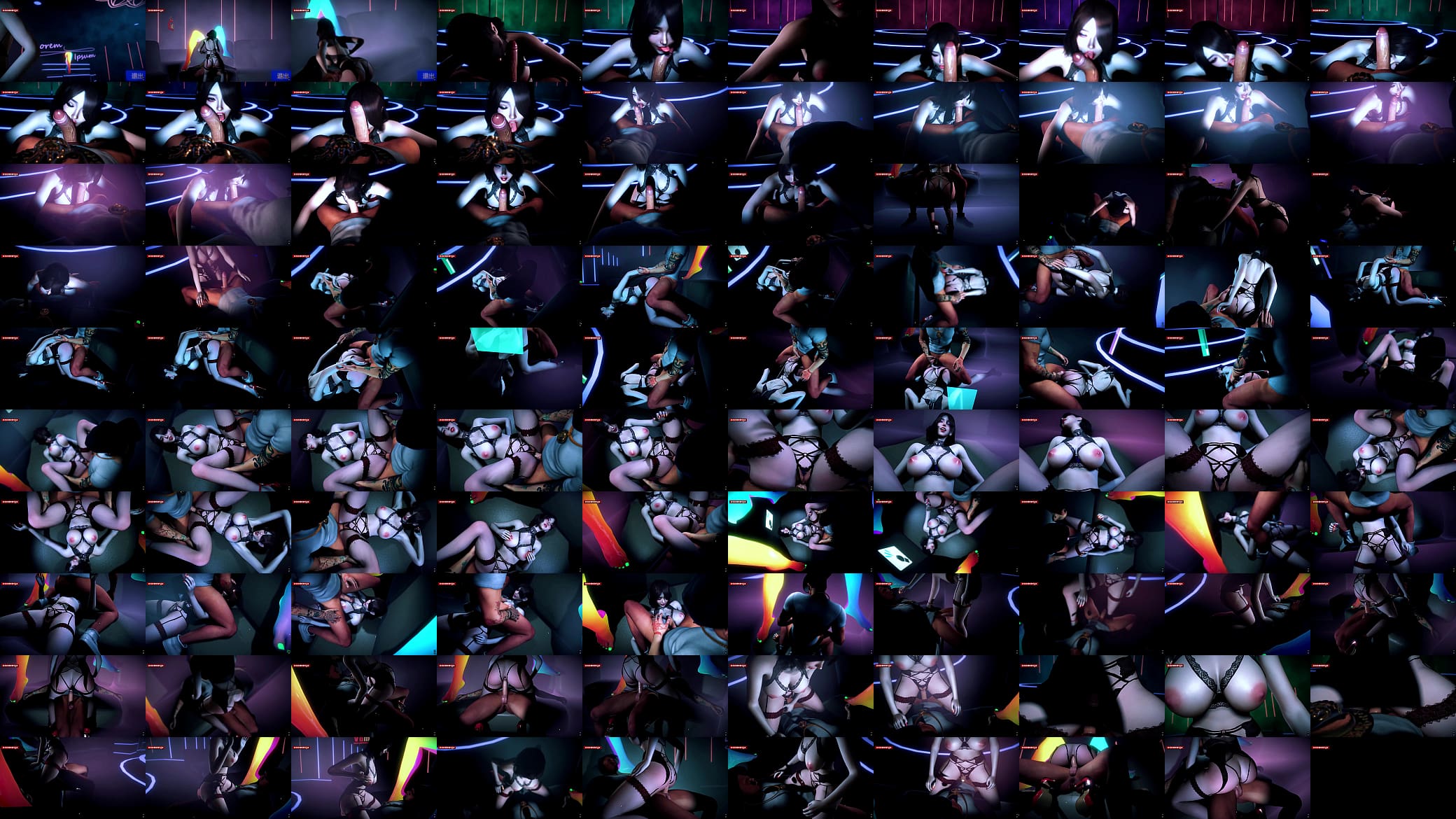 Bar dancer Pixelated Beauty with Dangerous Curves - 3D Animation Hentai 预览图