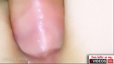 Cuckold POV extra closeup anal. Your lying under while he fucking my ass and cum inside