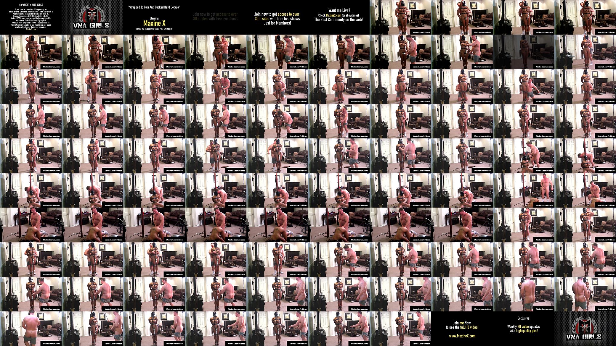Busty Asian Mommy Maxine X Bound &amp; Fucked From Behind! 预览图