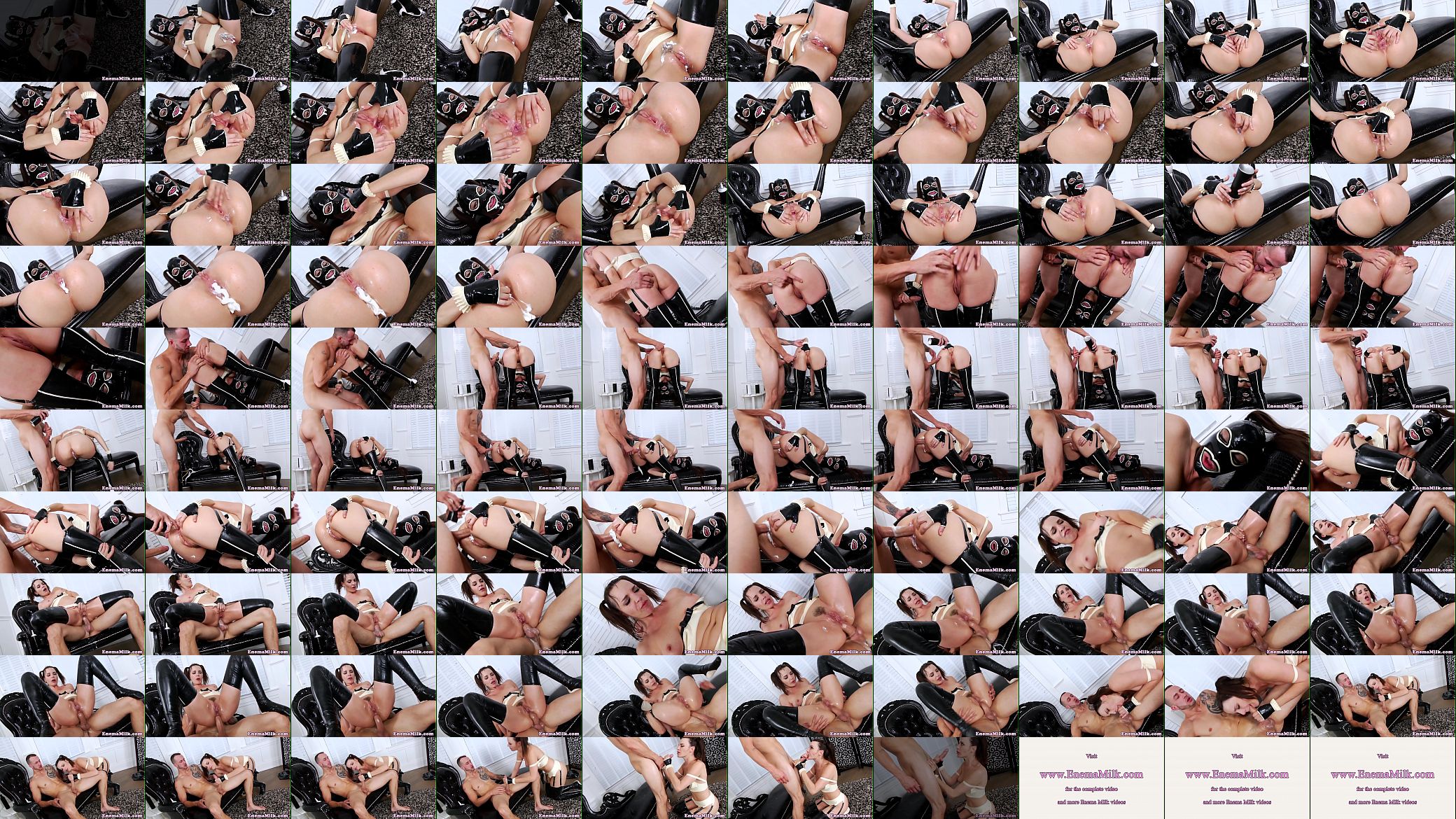 Masked enema babe buttfucking and squirting 预览图