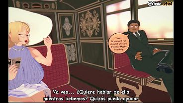 Esposa pervertida teniendo sexo con un extra&ntilde;o en el ba&ntilde;o [Subt&iacute;tulos en espa&ntilde;ol]