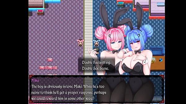 Domina Hentai Game Mika & Maki Face Sitting