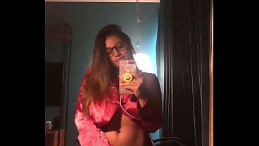 Big Tit Teen Masturbates quietly while her parents are in the next room