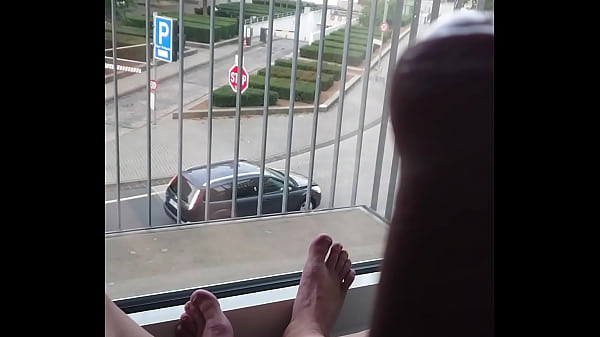 Download Video - Jerk off at the hotel window
