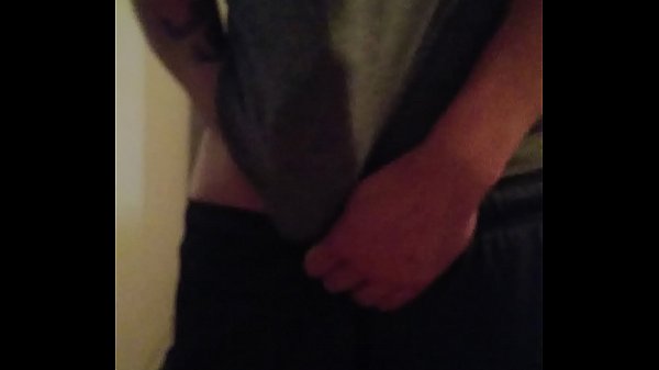 Realknox jerks off thru shirt, cumshot