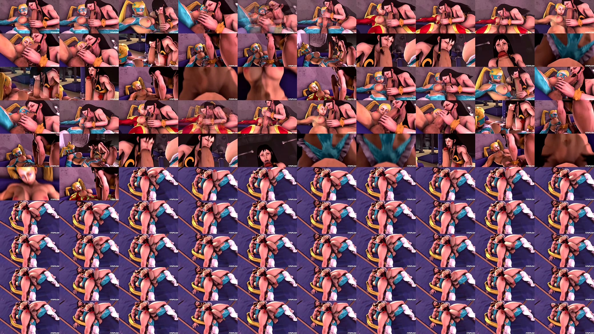 Chun Li and R Mika Futa Blowjob and Fuck Comp 预览图