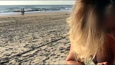 Download Video - A milf sucks a stranger's dick in front of everyone&comma; begging him to fuck her in the ass&period;