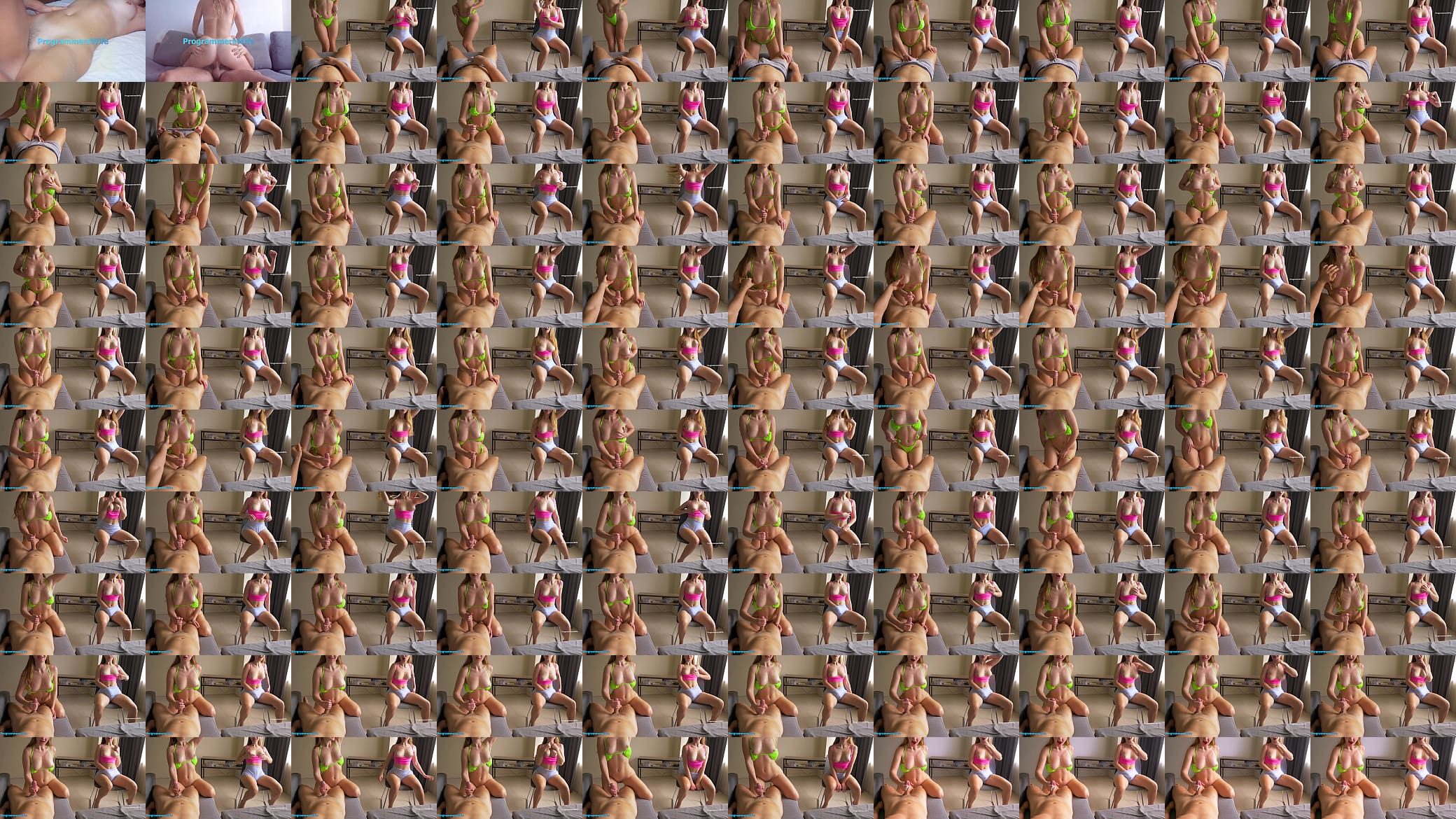 These beauties made me cum, wife cuckold with bouncing tits watches handjob - ProgrammersWife 预览图