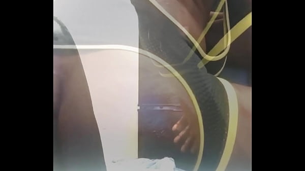 Oiled XXL Black Muscle Butt Dildo Bounce & Bate