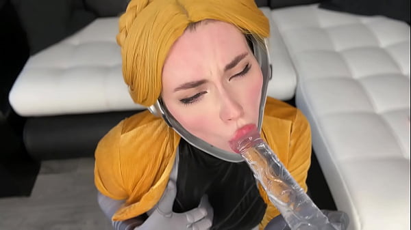 Robot Ballerina from Atomic Heart Fucks Pussy with Big Dildo & Anal Masturbates Vibrator