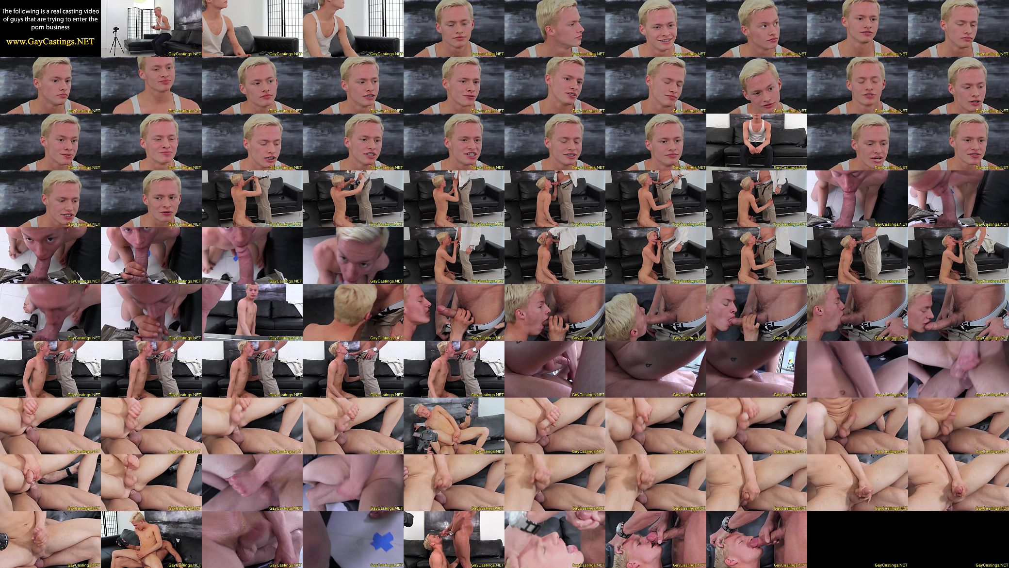 Gaycastings blonde twink drools on cock 预览图