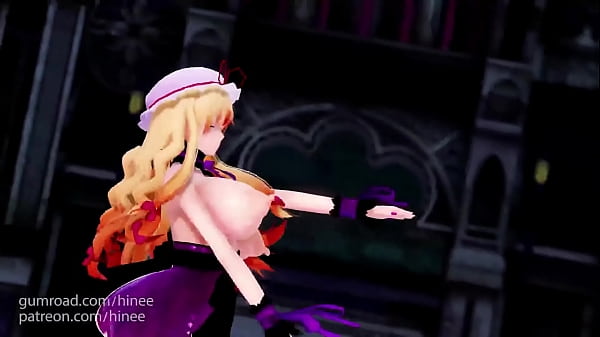 MMD Touhou Project Yakumo Murasaki Naked Dance (Submitted by Hinee)