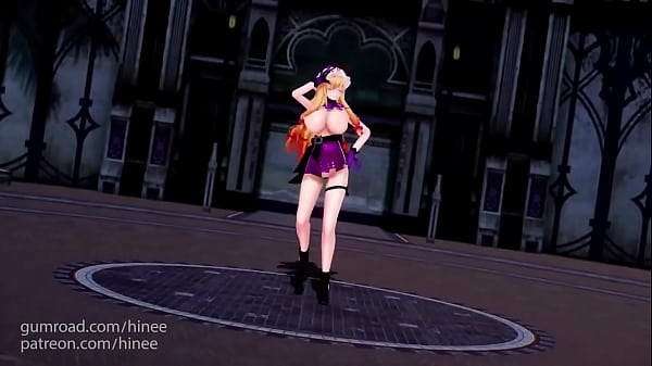 MMD Touhou Project Yakumo Murasaki Naked Dance (Submitted by Hinee)