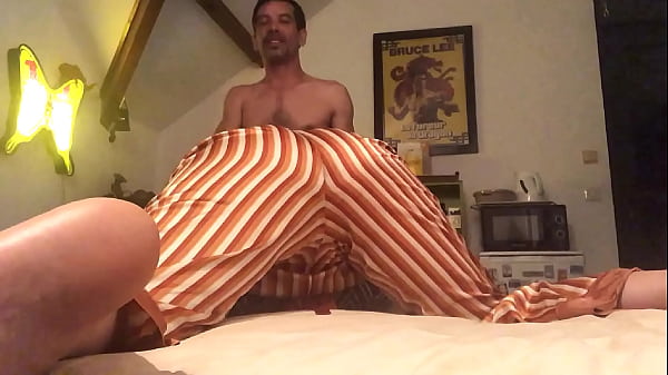 1313 (Ip Final) - Clothed Orange Satin Pants and Satin Panties, White Slut, Cream Lingerie, Fuck, Doggystyle, Blowjob, POV, Dirty French Talk
