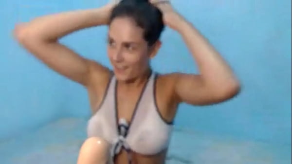 thumb sucking a dildo
