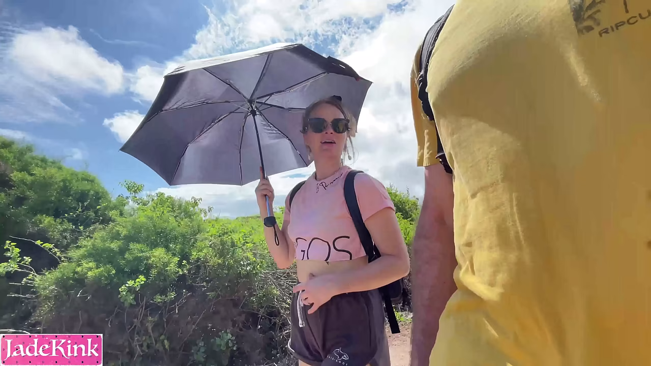 My girlfriend is getting nude on a public beach