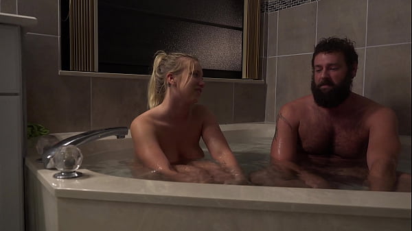 Bailey Brooke Decides she wants to take a Hot Bath after a long day. Her Roommate Justin Sane Accidently Stumbles in and she Convinces him to Cheat on his Girlfriend by Fucking Her