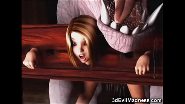 3D-Mädchen Von Satanischen Kreaturen Zerstört!