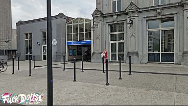 Doggystyle pussy fucking and creampie - closeup