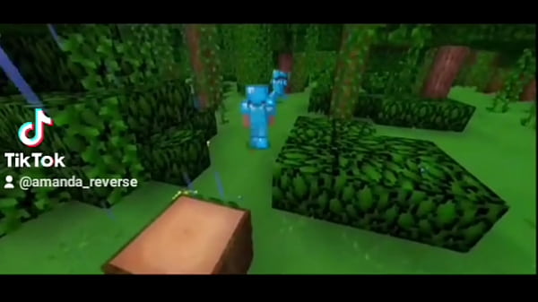 Comendo meu amigo na porrada no Minecraft