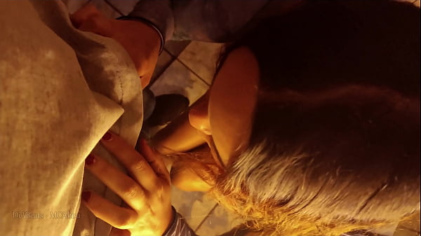 Delicious blowjob with golden shower and cumshot on the face.