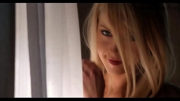 Hot blonde stripping